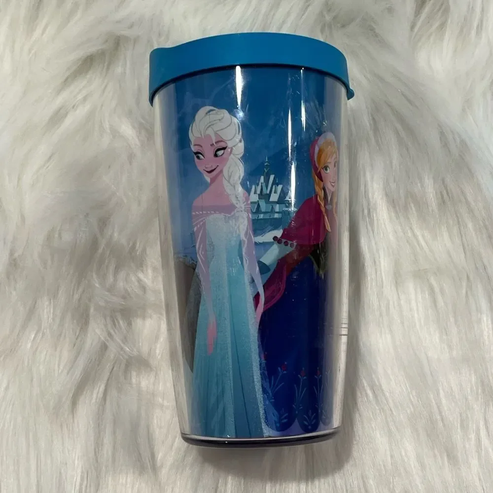 Tervis 16oz Tumbler Frozen Olaf Sven Elsa Anna & Kristoff Wrap With Blue Lid
